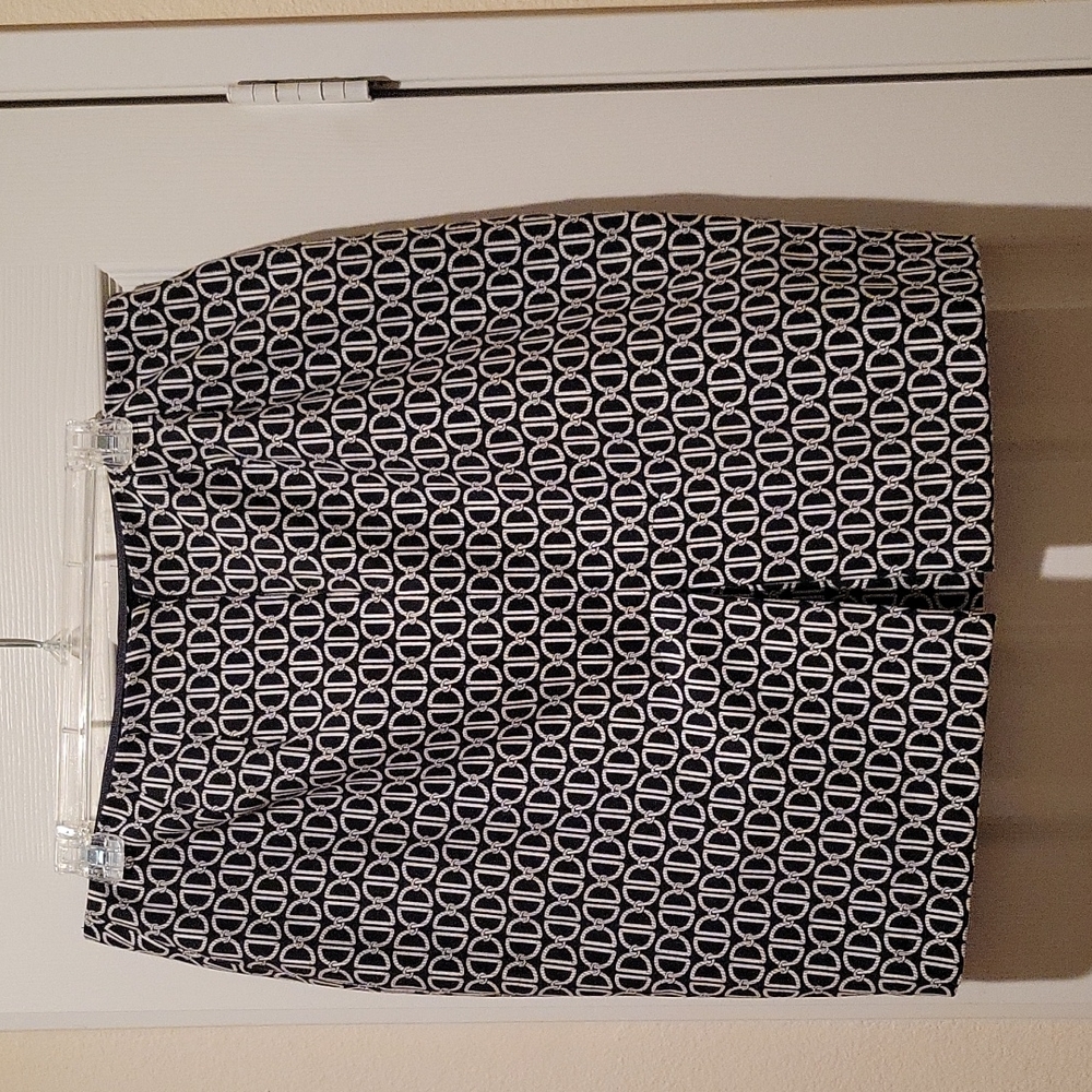 Black & White Lined Skirt